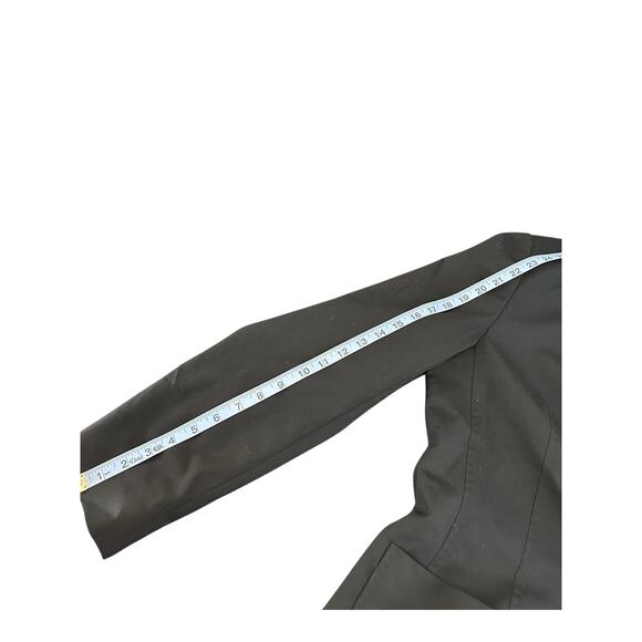 Cinzia Rocca Loro Piana Black Career Office Office Wool Blend Blazer Size 14 - Picture 11 of 12